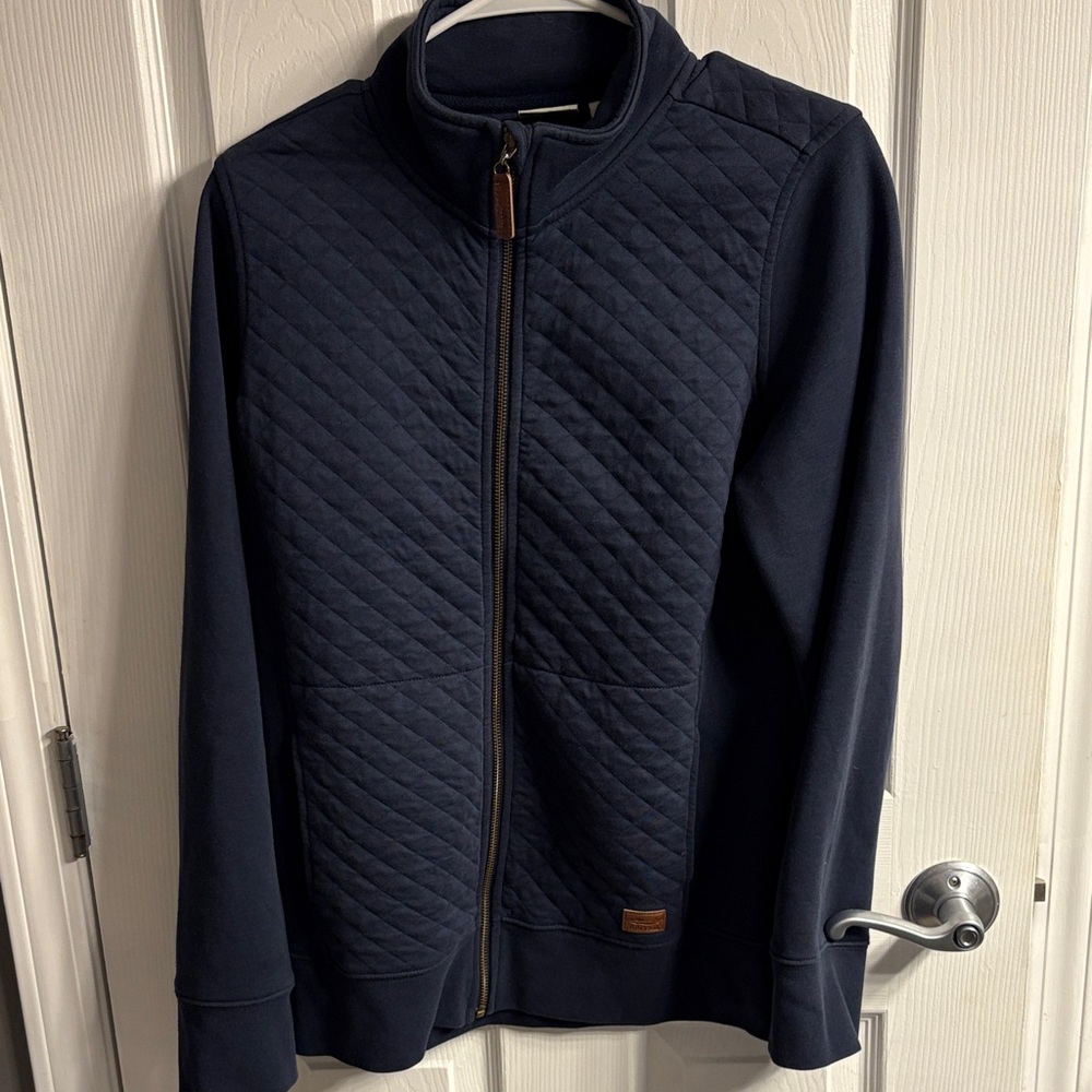 L.L. Bean Women's Navy Quilted Sweatshirt